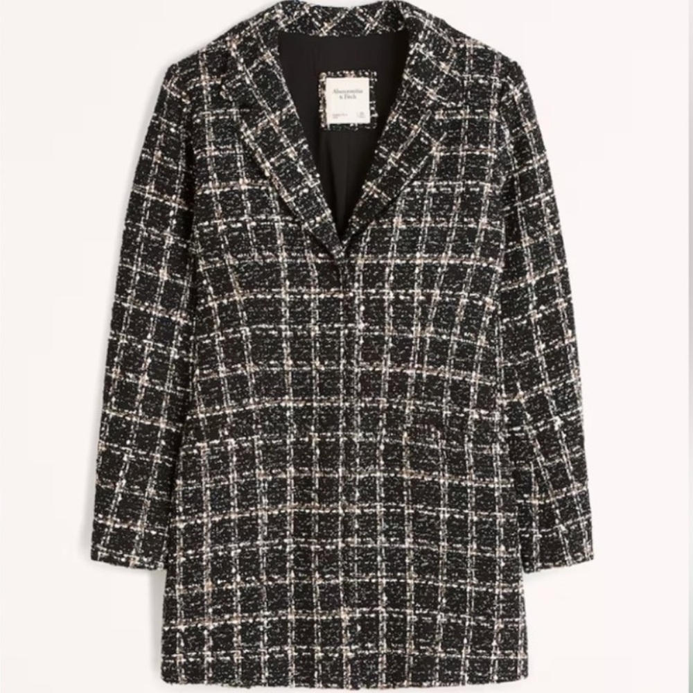 Abercrombie & Fitch Tweed Blazer Mini Dress
